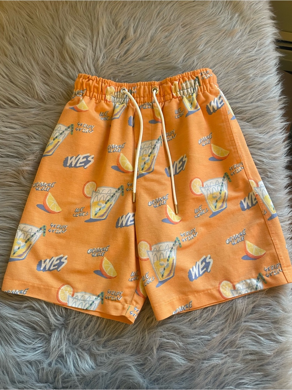 🥳NWOT Zara Orange Floral Elastic Waist Shorts